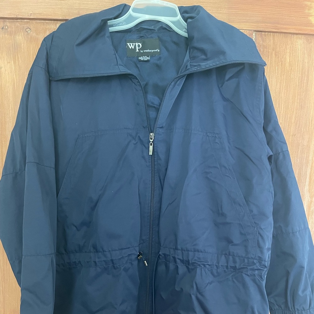 Womens Weatherproof Navy Blue Lightweight Jacket L